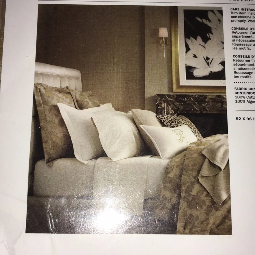 RALPH LAUREN   WESTON PARK ATTLEY GOLD DUVET COVER